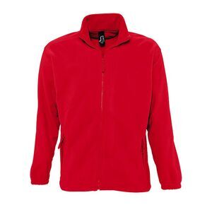 SOLS Mens North Full Zip Outdoor Fleece Jacket / Red